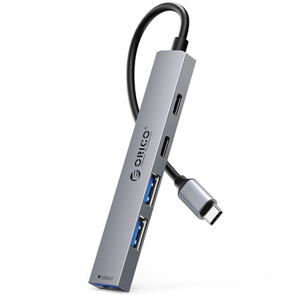 Hub USB-C Orico YSB4-U2, 1 x USB-A 3.0 - 2 x USB-A - 2 x USB-C, Grigio