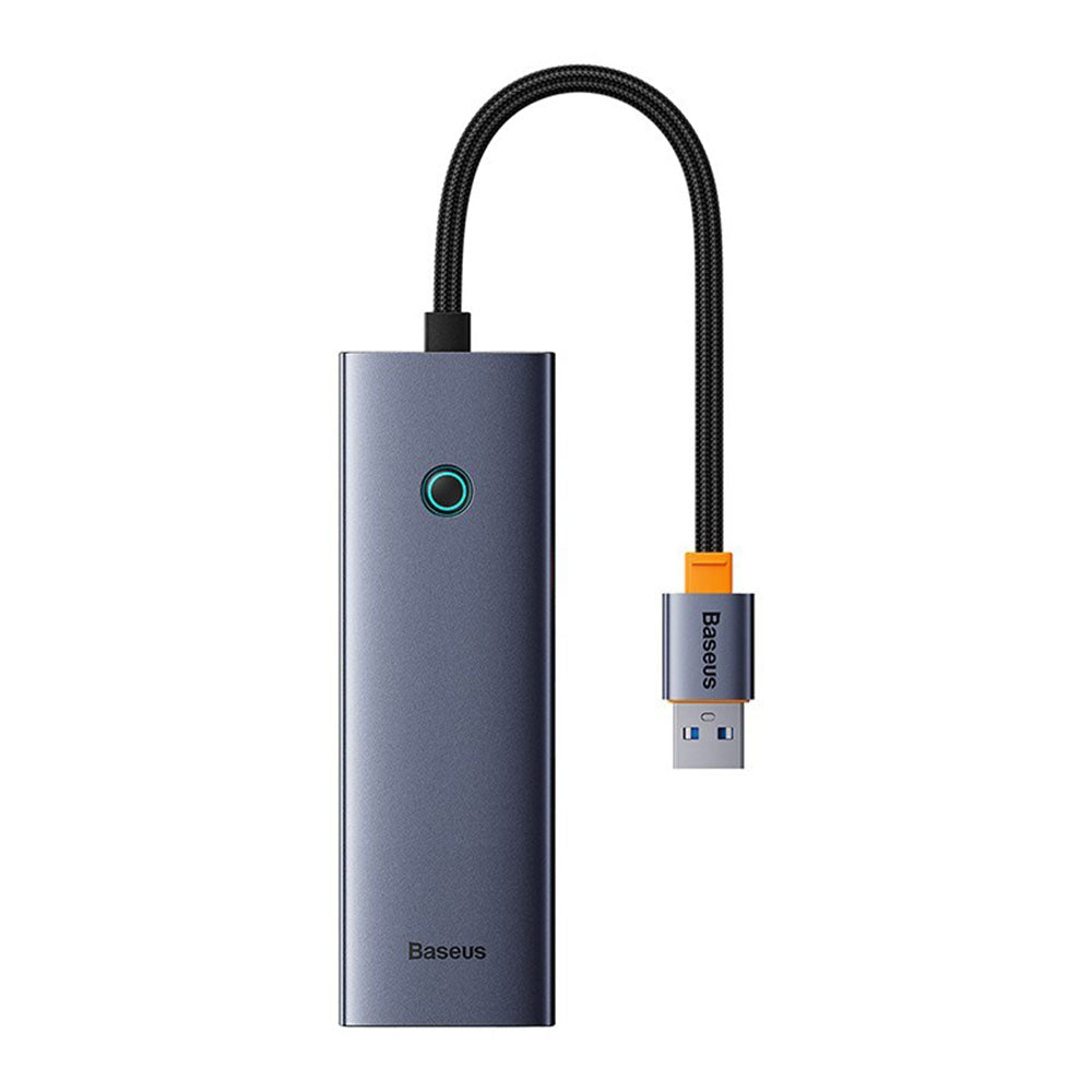 Hub USB Baseus UltraJoy, 3 x USB-A 3.0 - 1 x RJ45, Grigio B0005280A813-01