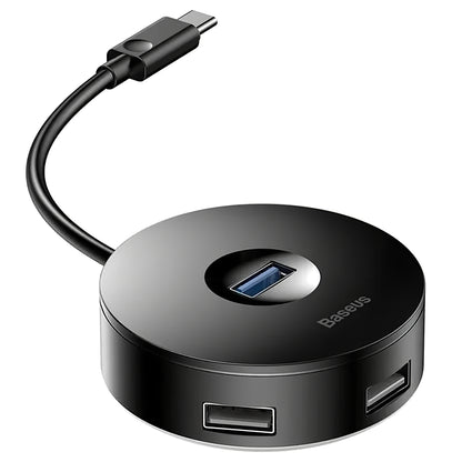 Hub USB-C Baseus AirJoy, 3 x USB-A - 1 x USB-A 3.0, nero CAHUB-G01 CAHUB-G01 