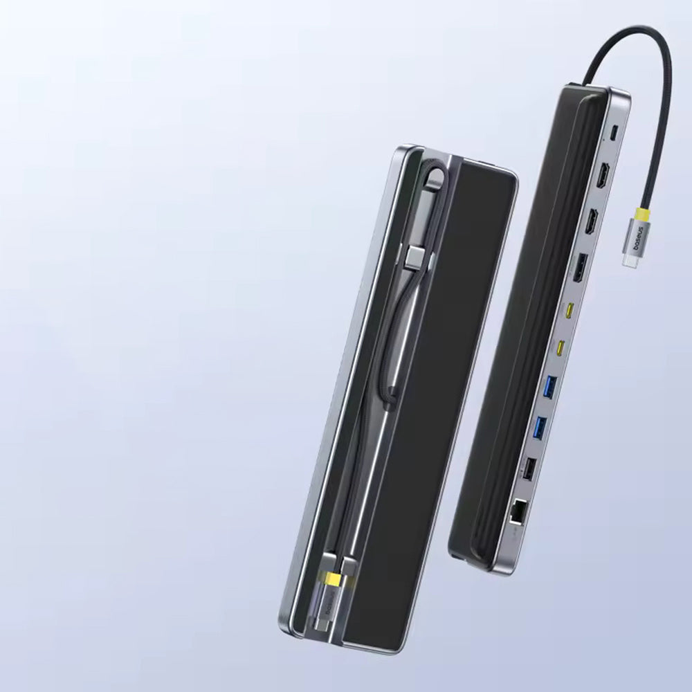 Hub USB-C Baseus EliteJoy EH3, 12in1, Grigio B00051300111-00