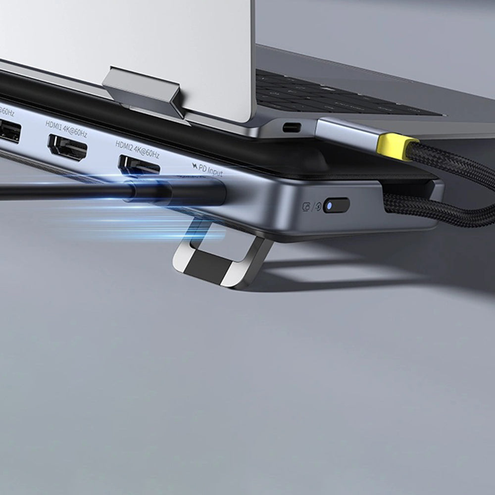 Hub USB-C Baseus EliteJoy EH3, 12in1, Grigio B00051300111-00