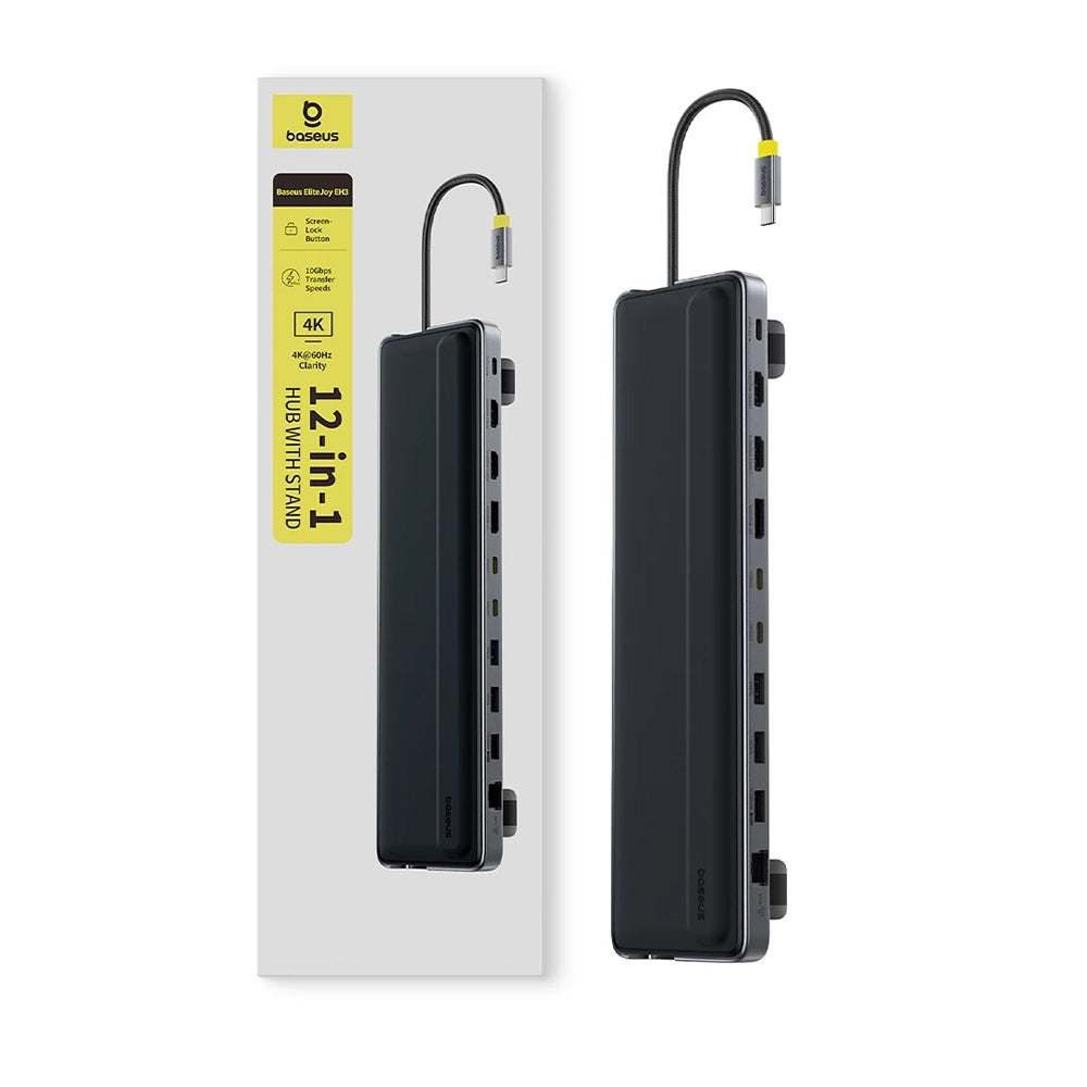 Hub USB-C Baseus EliteJoy EH3, 12in1, Grigio B00051300111-00