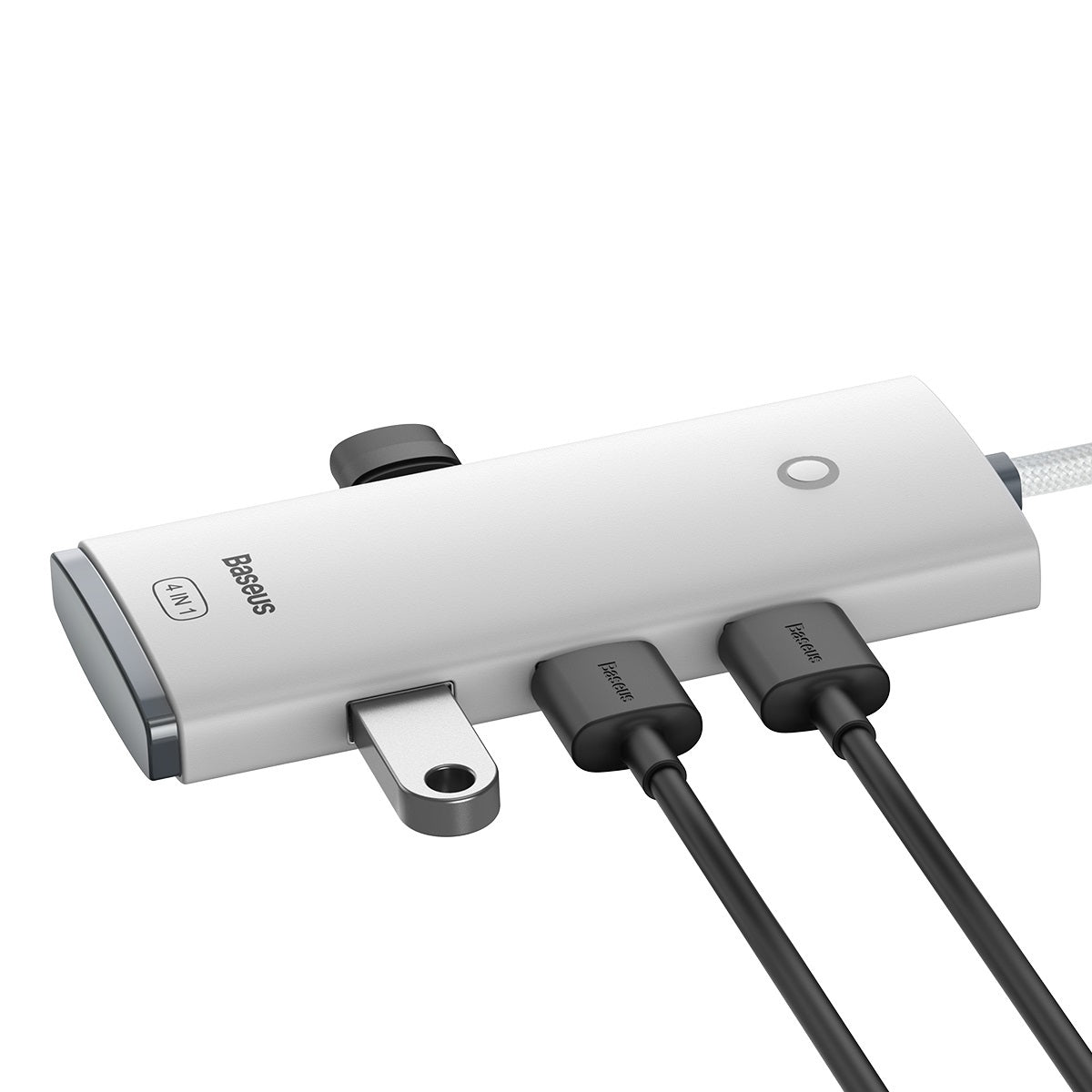 Hub USB-C Baseus Lite, 4 x USB-A 3.2, 2m, Bianco