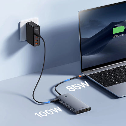 Hub USB-C serie PortalJoy di Baseus, 13in1, grigio B00053002811-01