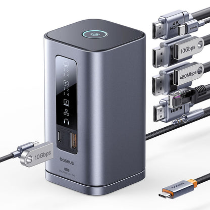 Hub Multifunzionale Baseus Spacemate, 11in1, Grigio B0112701