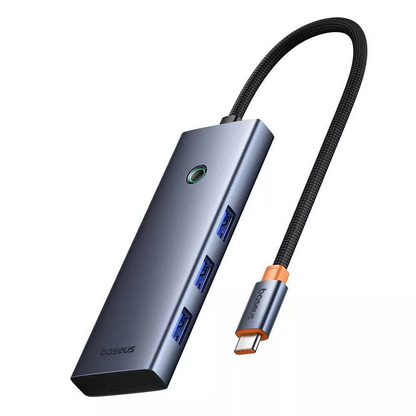 Hub USB-C Baseus UltraJoy, 3 x USB-A 3.0 - 1 x USB-C - 1 x HDMI - 1 x SD - 1 x microSD, Grigio B00052803811-03
