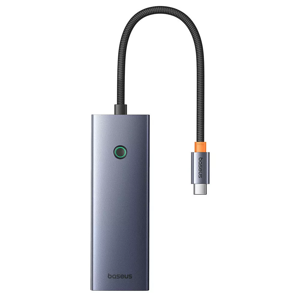 Hub USB-C Baseus UltraJoy, 3 x USB-A 3.0 - 1 x USB-C - 1 x HDMI - 1 x SD - 1 x microSD, Grigio B00052803811-03