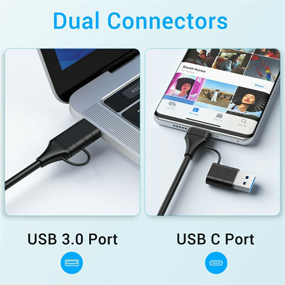 Hub USB-C con Ricarica Wireless QI OEM YC7209, 10in1, Grigio