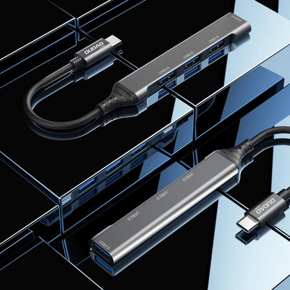 Hub USB-C Dudao A16T, 3 x USB-A - 1 x USB-A 3.0, nero 