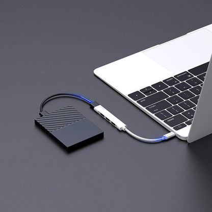 Hub USB-C HAVIT HB41, 4in1, Argento