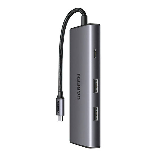 Hub USB-C UGREEN CM498 (15531), 2 x USB-A 3.2 - 2 x USB-C - 1 x HDMI - 1 x SD - 1 x microSD, Grigio
