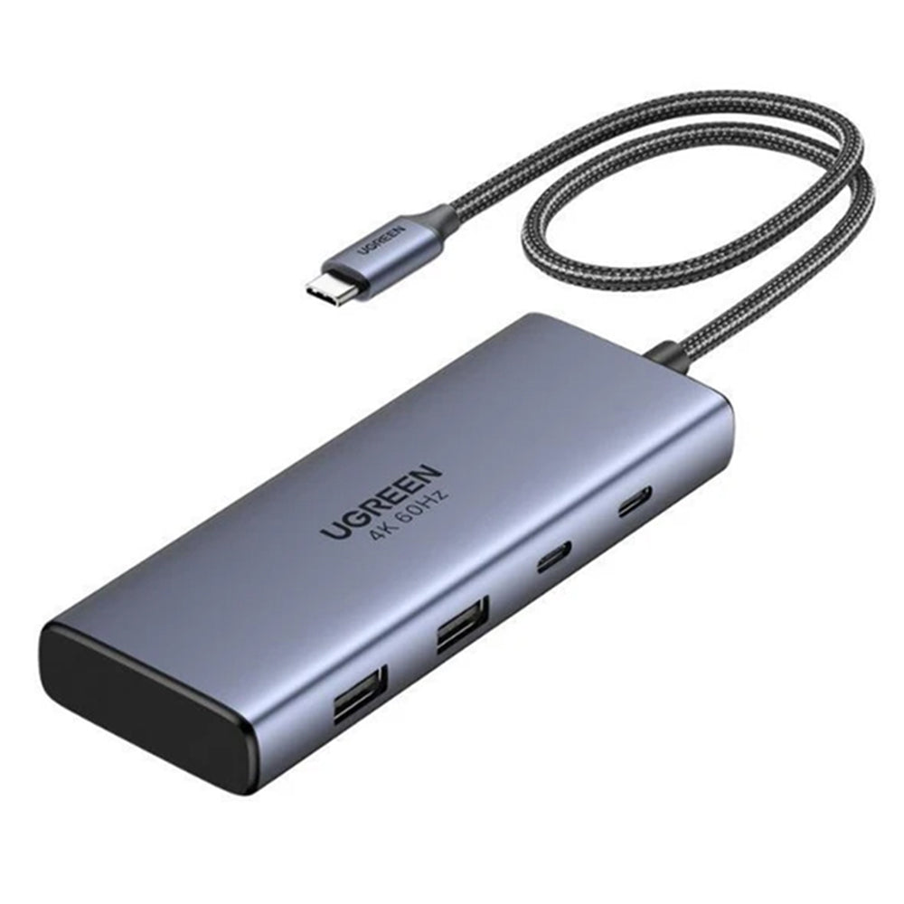 Hub USB-C UGREEN CM498 (45379), 2 x USB-A 3.2 - 3 x USB-C - 2 x HDMI, Grigio