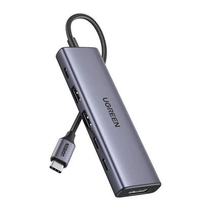 Hub USB-C UGREEN CM511 (75586), 6in1, Grigio