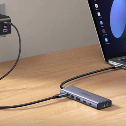 Hub USB-C UGREEN CM511 (75586), 6in1, Grigio