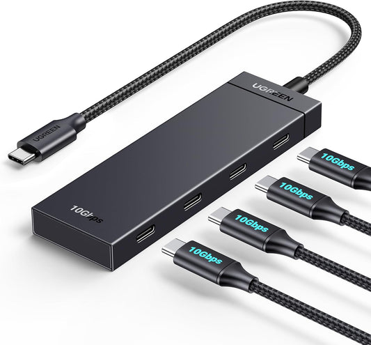 UGREEN CM806 USB-C Hub, 4 x USB-C, 0.5m, Black