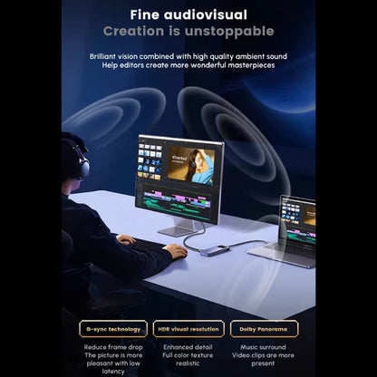 Hub USB-C UGREEN CM888 (45155) Uno, 6in1, Grigio