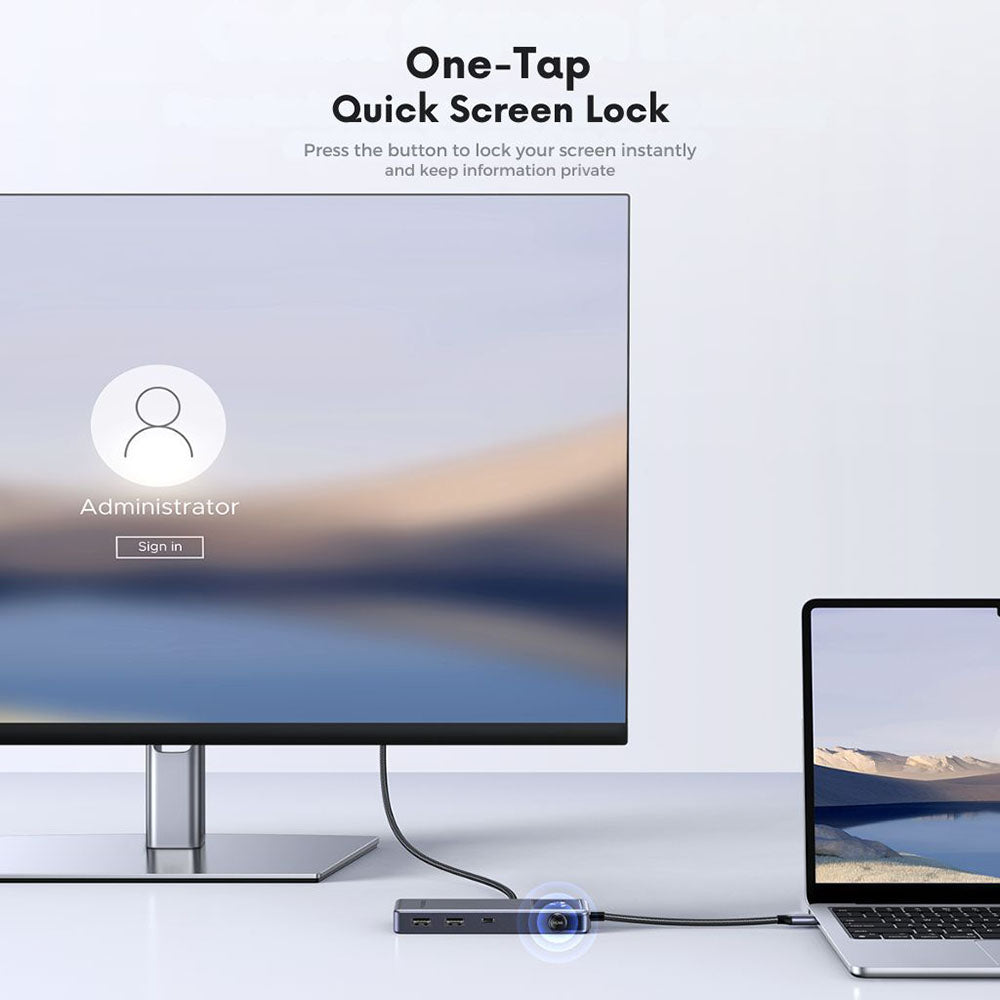 Hub USB-C UGREEN Uno (75179), 2 x USB-A - 2 x USB-C - 1 x HDMI - 1 x SD - 1 x microSD, Grigio