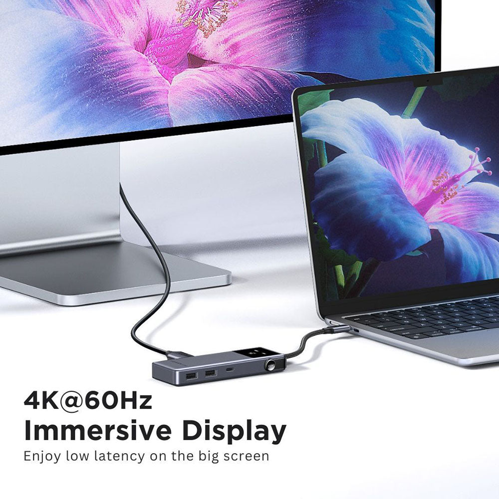 Hub USB-C UGREEN Uno (75179), 2 x USB-A - 2 x USB-C - 1 x HDMI - 1 x SD - 1 x microSD, Grigio
