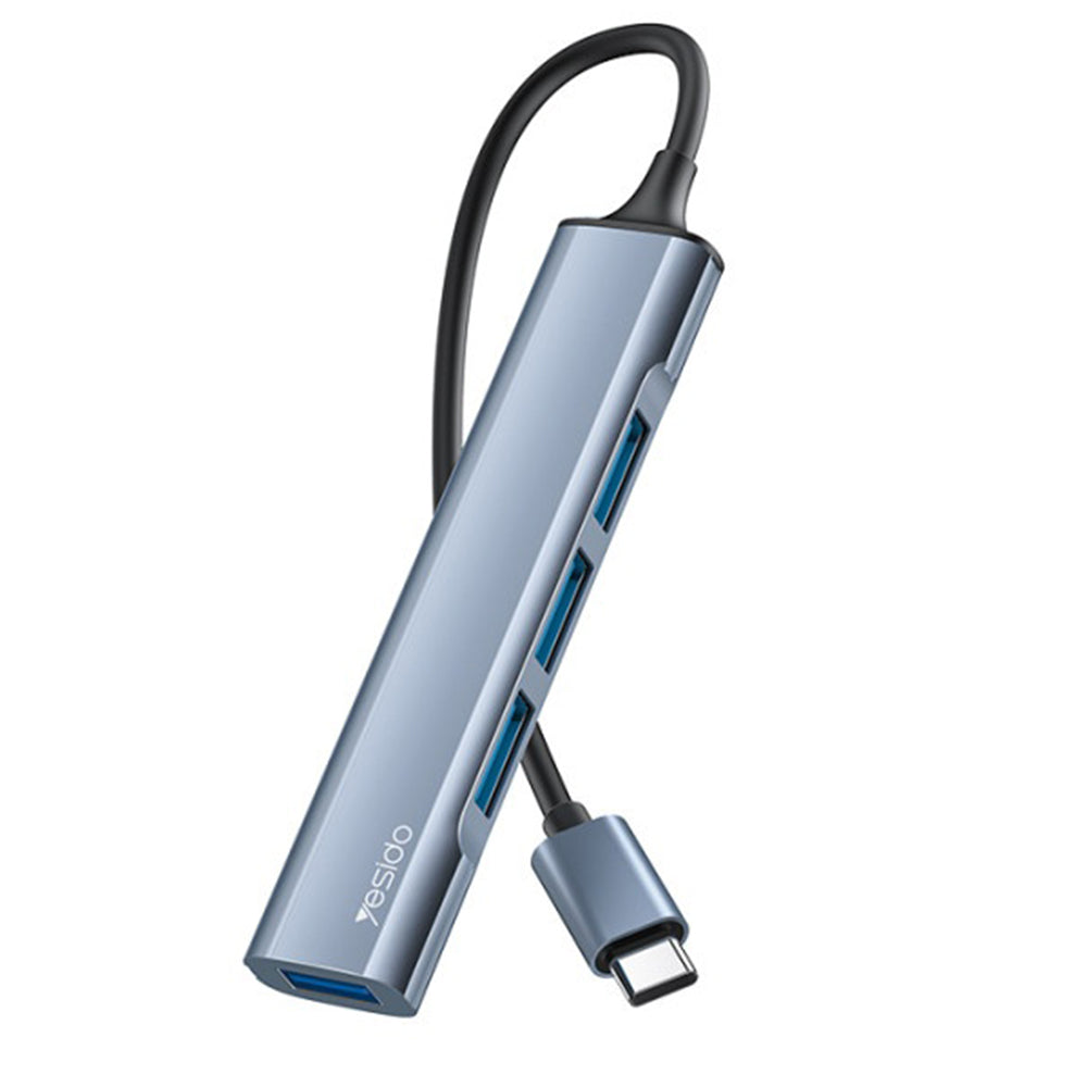Hub USB-C Yesido HB17, 4in1, Grigio