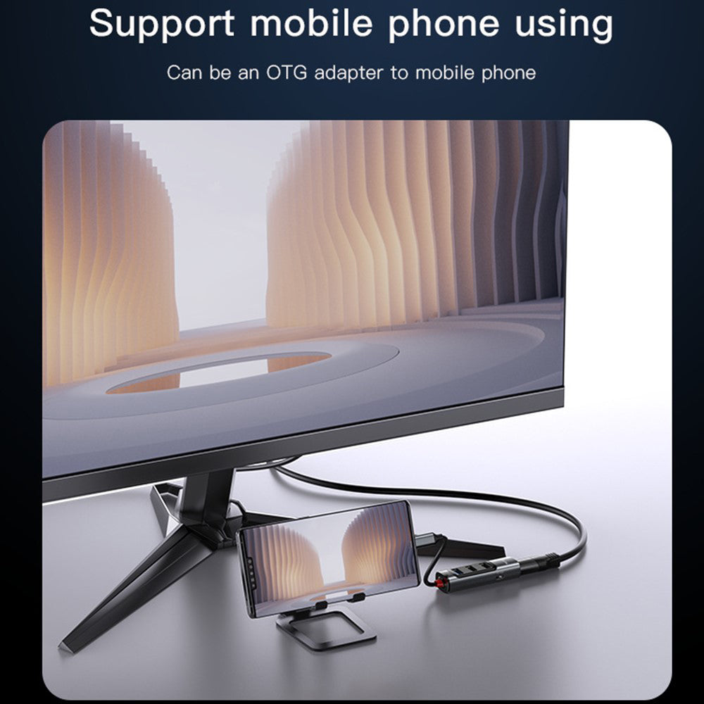 Hub USB-C Yesido HB22, 5in1, Grigio