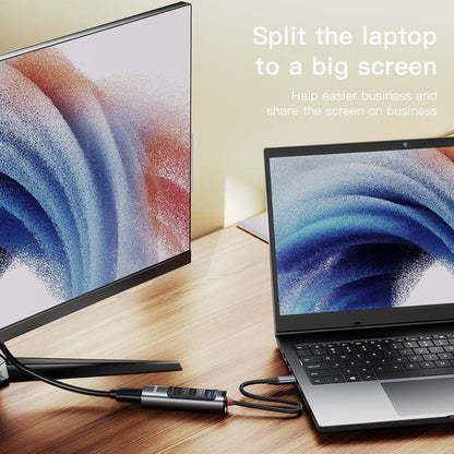 Hub USB-C Yesido HB22, 5in1, Grigio