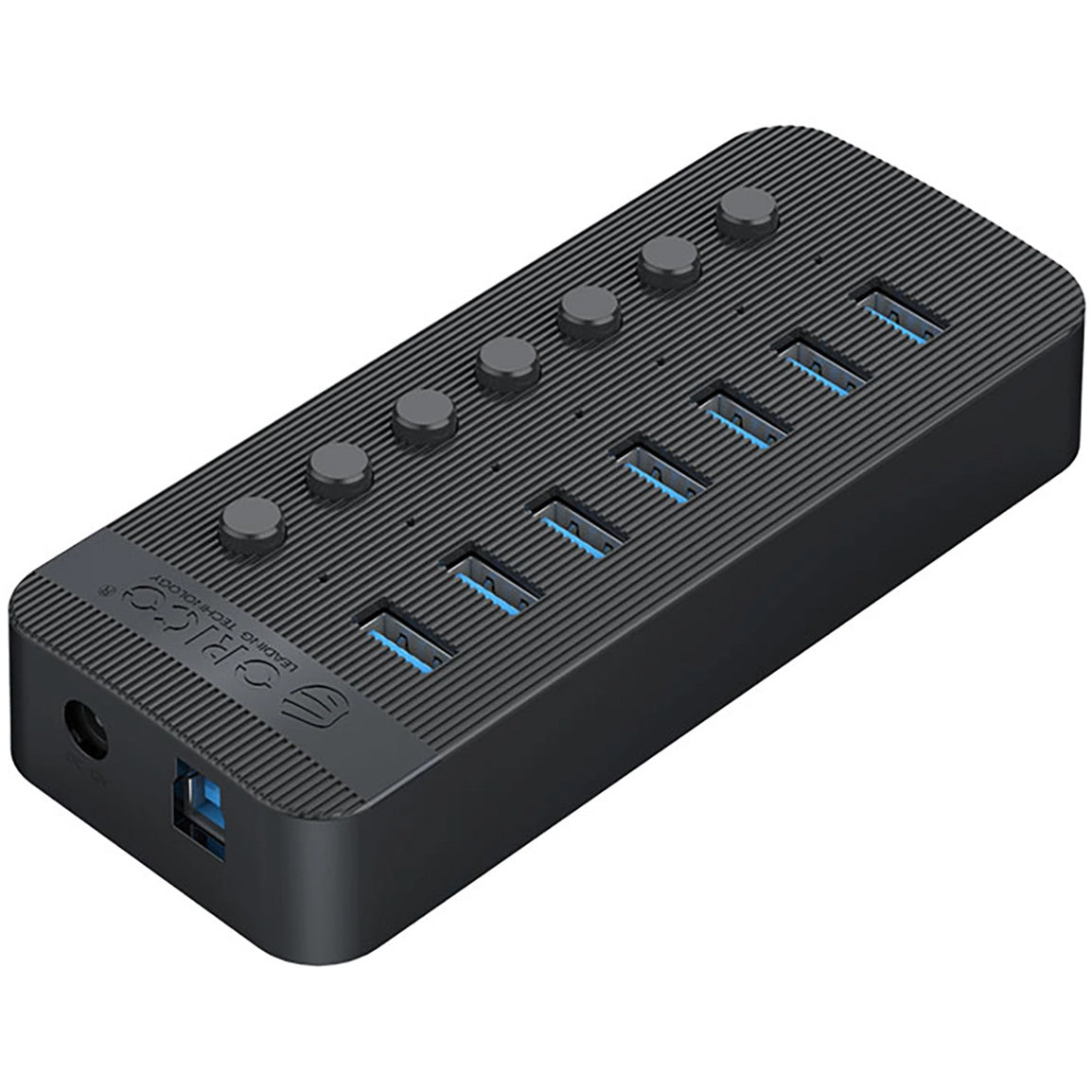 Hub USB Orico CT2U3-7AB, 7 x USB-A 3.0, Nero