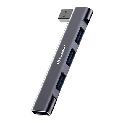 Hub USB Techsuit H14 ZenithDock, 4in1, Grigio