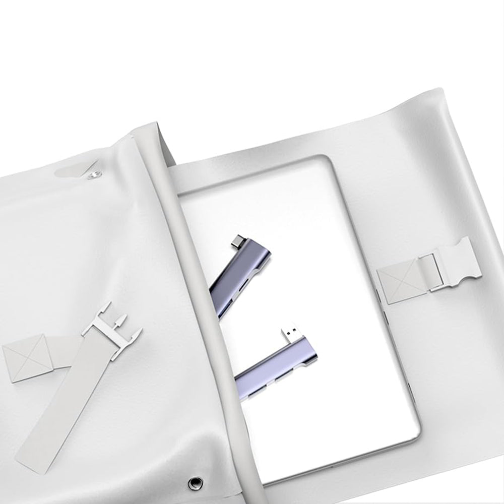 Hub USB Techsuit H14 ZenithDock, 4in1, Grigio