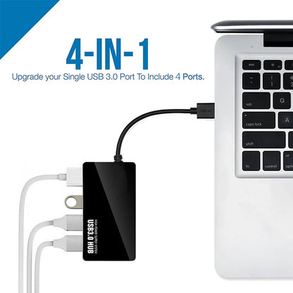 Hub USB Techsuit H15 QuantumNode, 4in1, Nero