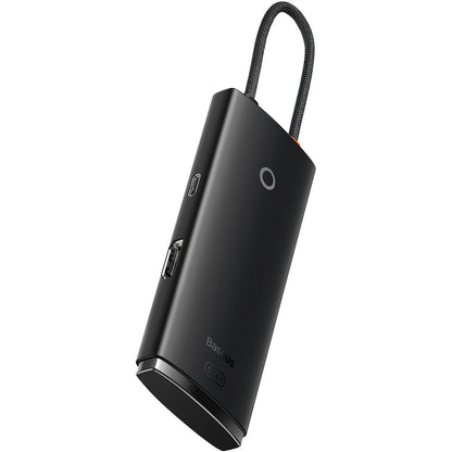 Baseus Lite USB-C Hub, 3 X USB-A 3.0 - USB-C - HDMI, Black WKQX040001