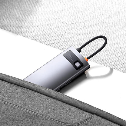 Hub USB-C Baseus Metal Gleam, 4 x USB-A 3.0, Grigio WKWG070013