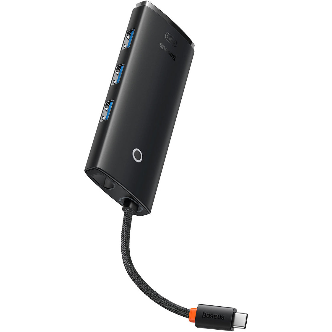 Baseus Lite USB-C Hub, 3 X USB-A 3.0 - USB-C - HDMI, Black WKQX040001