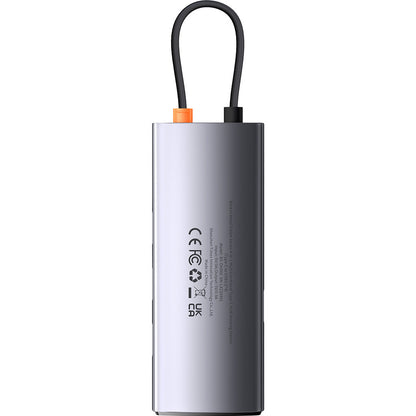 Hub USB-C Baseus Metal Gleam, 4 x USB-A 3.0, Grigio WKWG070013