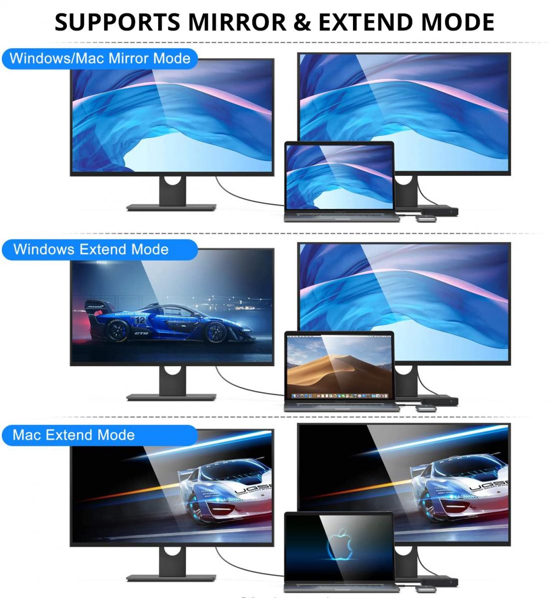 Hub USB-C SiGN, 1 x USB-C - 1 x HDMI - 1 x VGA - 1 x Jack da 3,5 mm, nero SN-TVBT01 SN-TVBT01