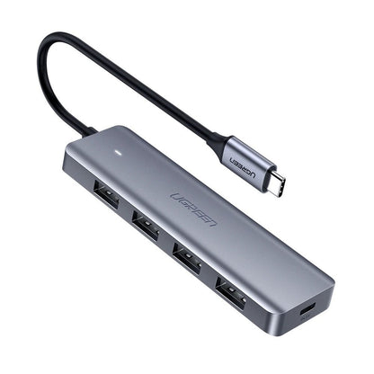 Hub USB-C UGREEN CM219, 4 x USB-A 3.0, grigio