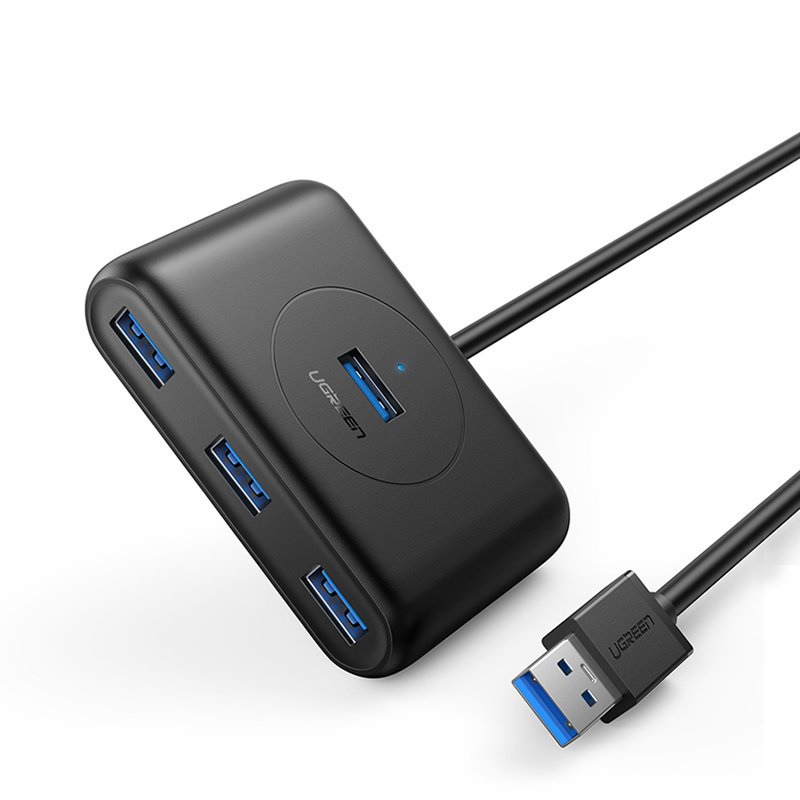 Hub USB UGREEN CR113, 4 x USB-A 3.0, 1m, Nero