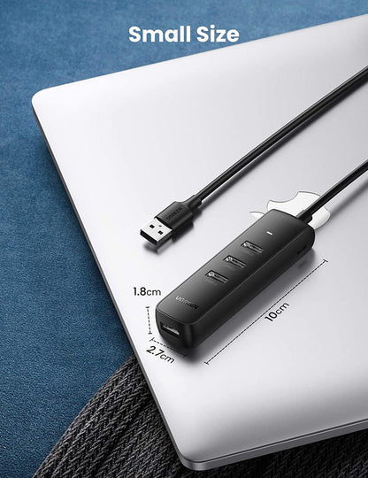 Hub USB UGREEN CM416, 4 x USB-A 3.0, 1m, Nero