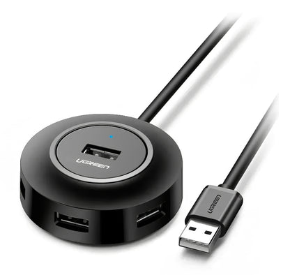Hub USB UGREEN CR106, 4 x USB-A, 1m, Nero