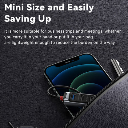 Hub USB / USB-C Yesido HB21, 5in1, Grigio