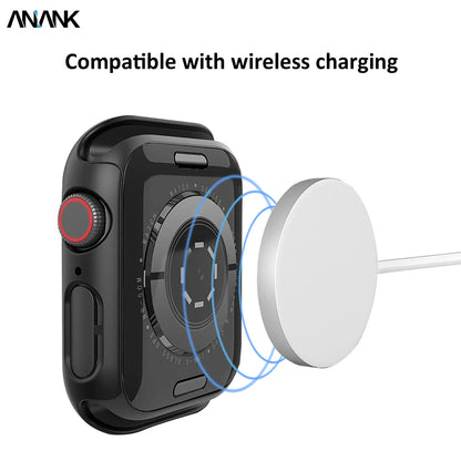 Custodia Anank Screen Guard per Apple Watch Series 7 41mm, Nera