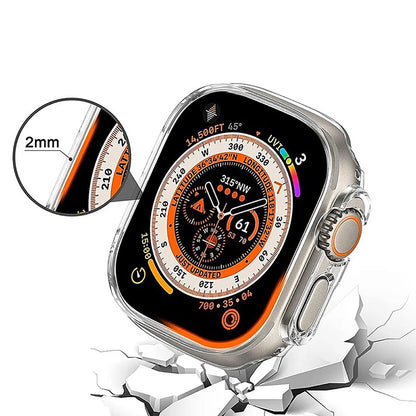 Custodia Anank Screen Guard per Apple Watch Series 7 45mm, Nera