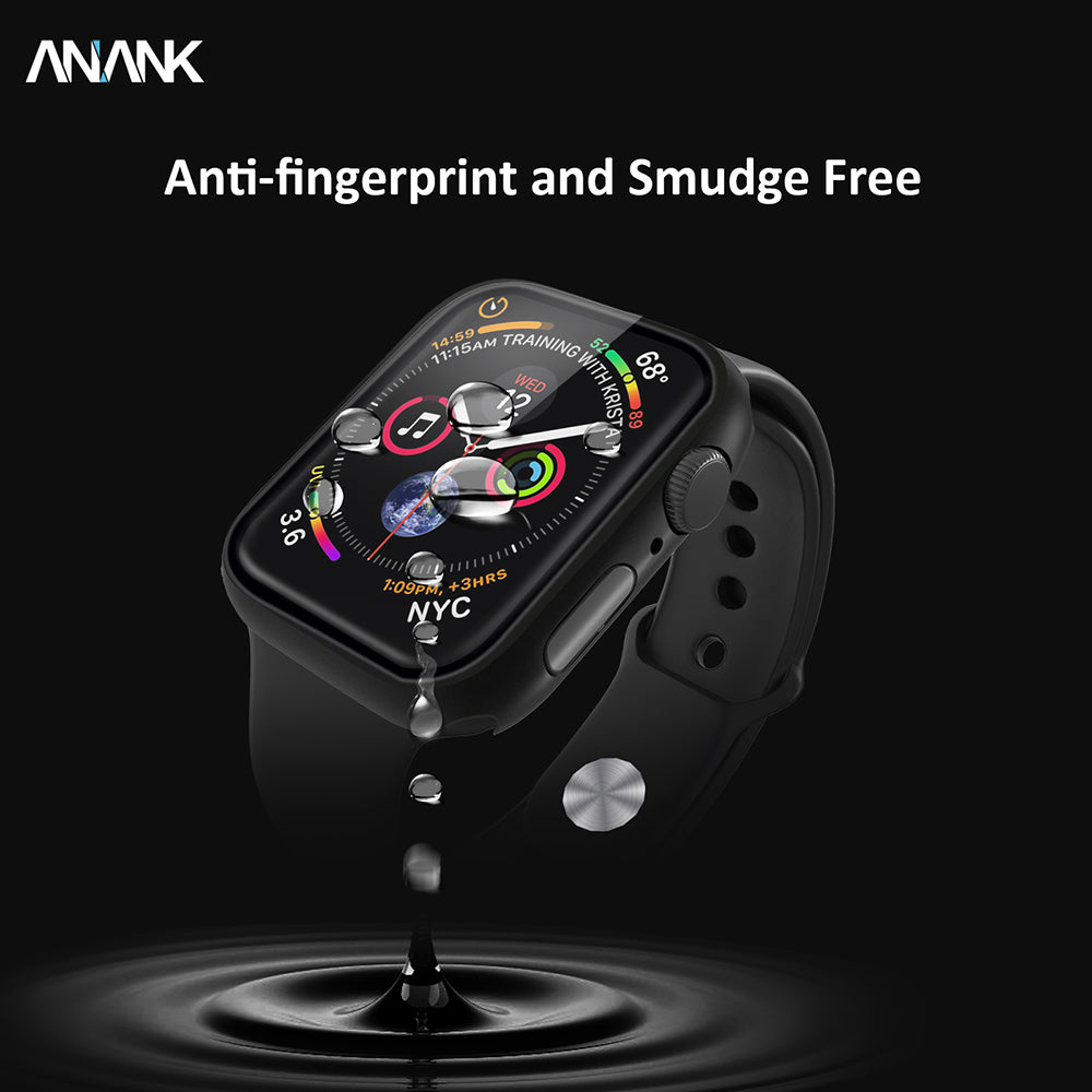 Custodia Anank Screen Guard per Apple Watch Series 7 45mm, Nera
