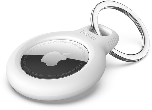 Custodia Belkin Key Ring per Apple AirTag, Bianca F8W973btWHT