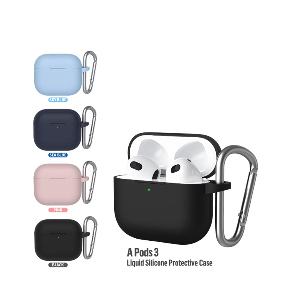 Custodia Blueo Liquid per Apple AirPods 3, Blu