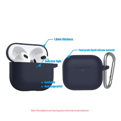 Custodia Blueo Liquid per Apple AirPods 3, Blu Navy