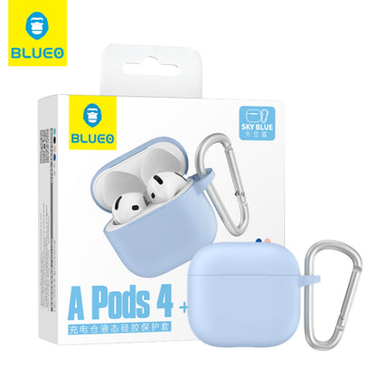 Custodia Blueo Liquid per Apple AirPods 4, Blu