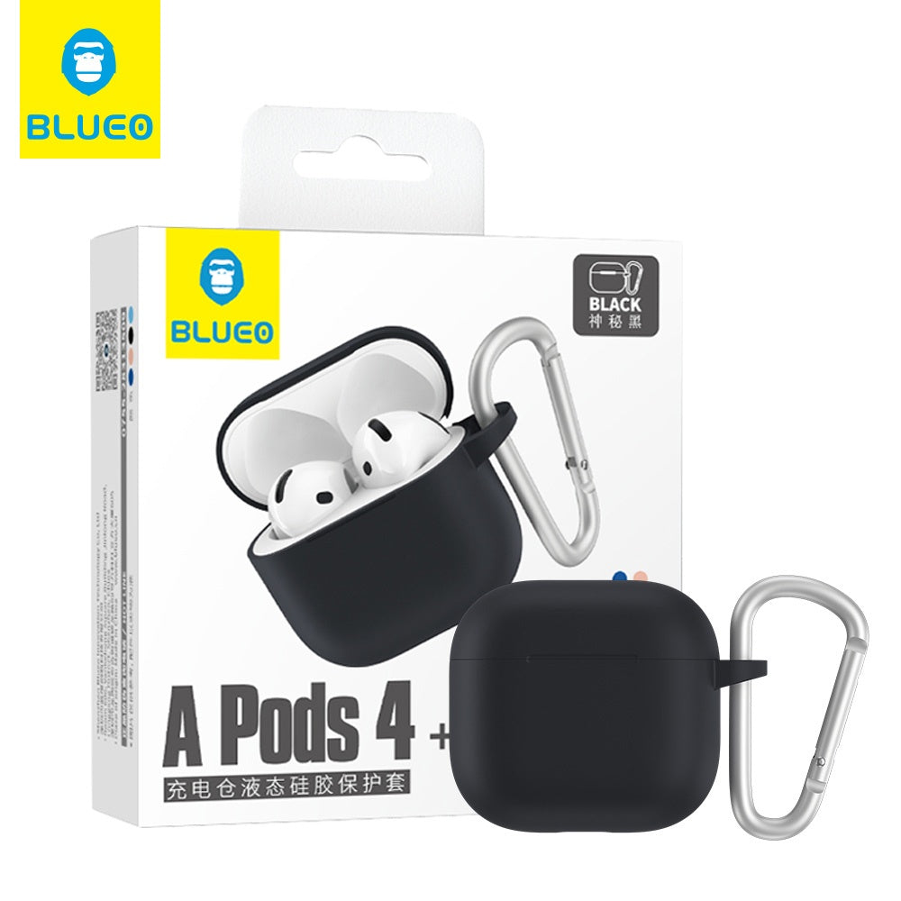 Custodia Blueo Liquid per Apple AirPods 4, Nera