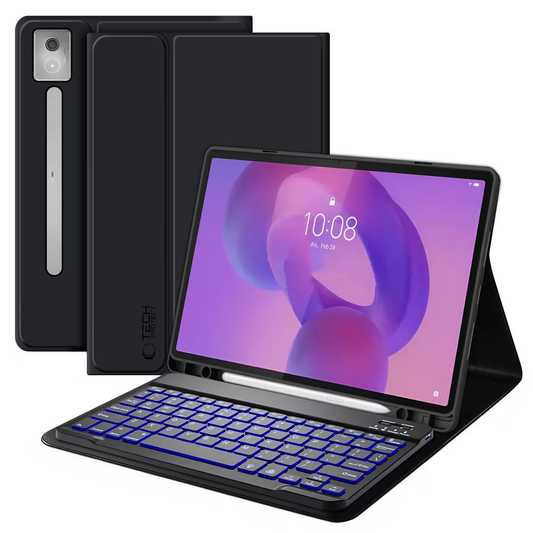 Custodia con tastiera per Lenovo Idea Tab Pro, Tech-Protect, SC PEN, Nera