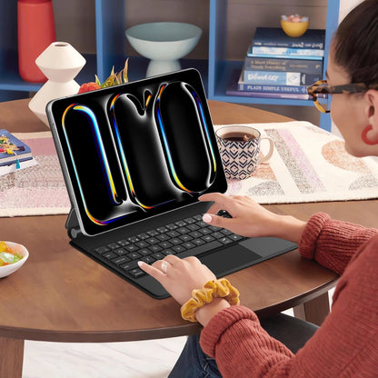 Custodia con Tastiera per Apple iPad Pro 11 (2025) / (2024), Tech-Protect, SmartCase Magnetica, Nera