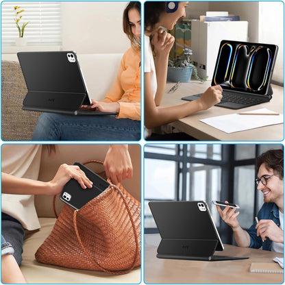 Custodia con Tastiera per Apple iPad Pro 11 (2025) / (2024), Tech-Protect, SmartCase Magnetica, Nera